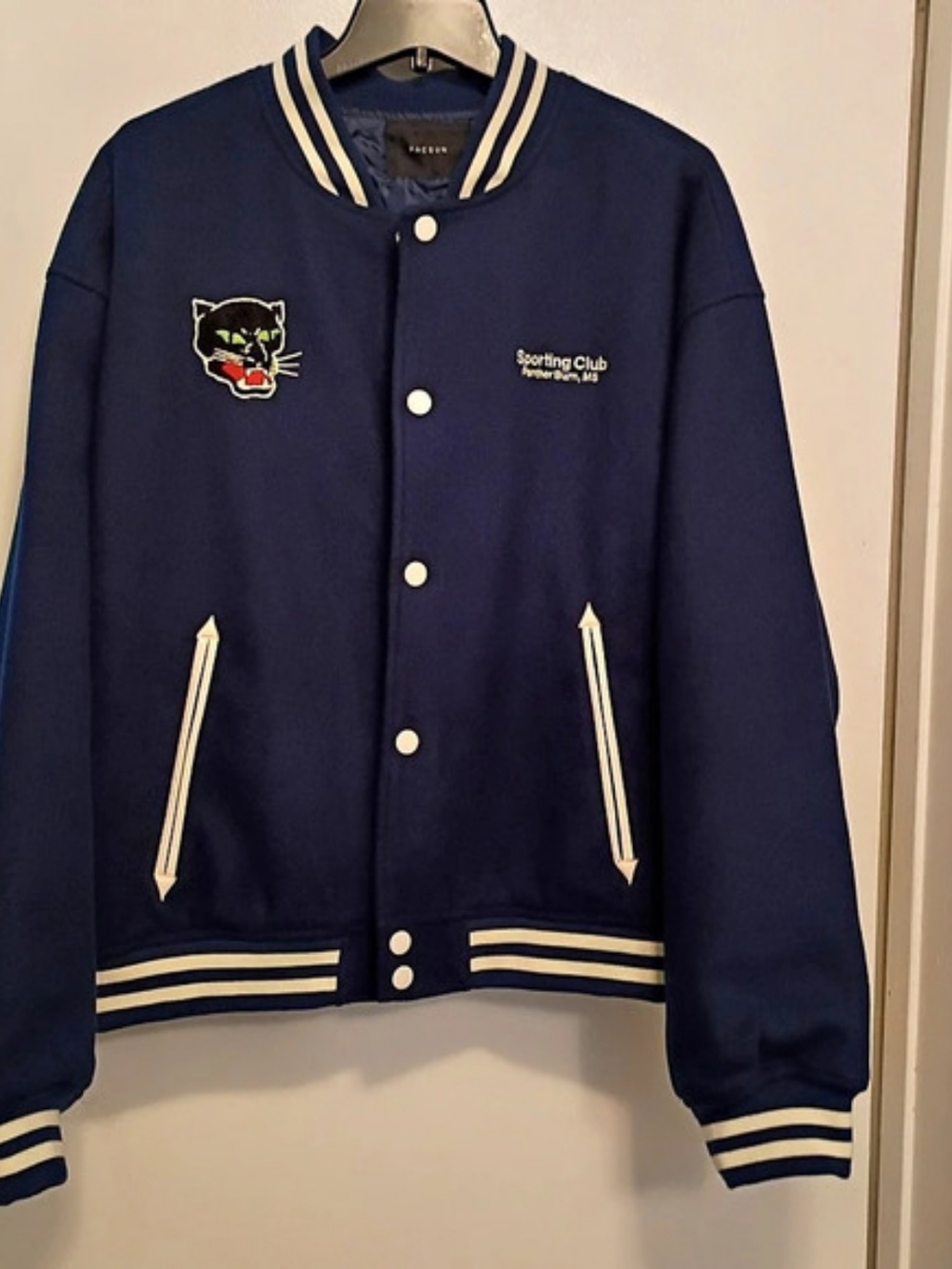PacSun Mississippi Varsity Jacket Blue XL Men's BNWT
